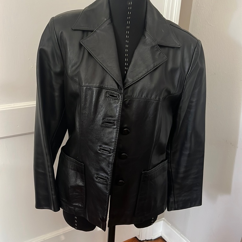 Black leather jacket 🖤